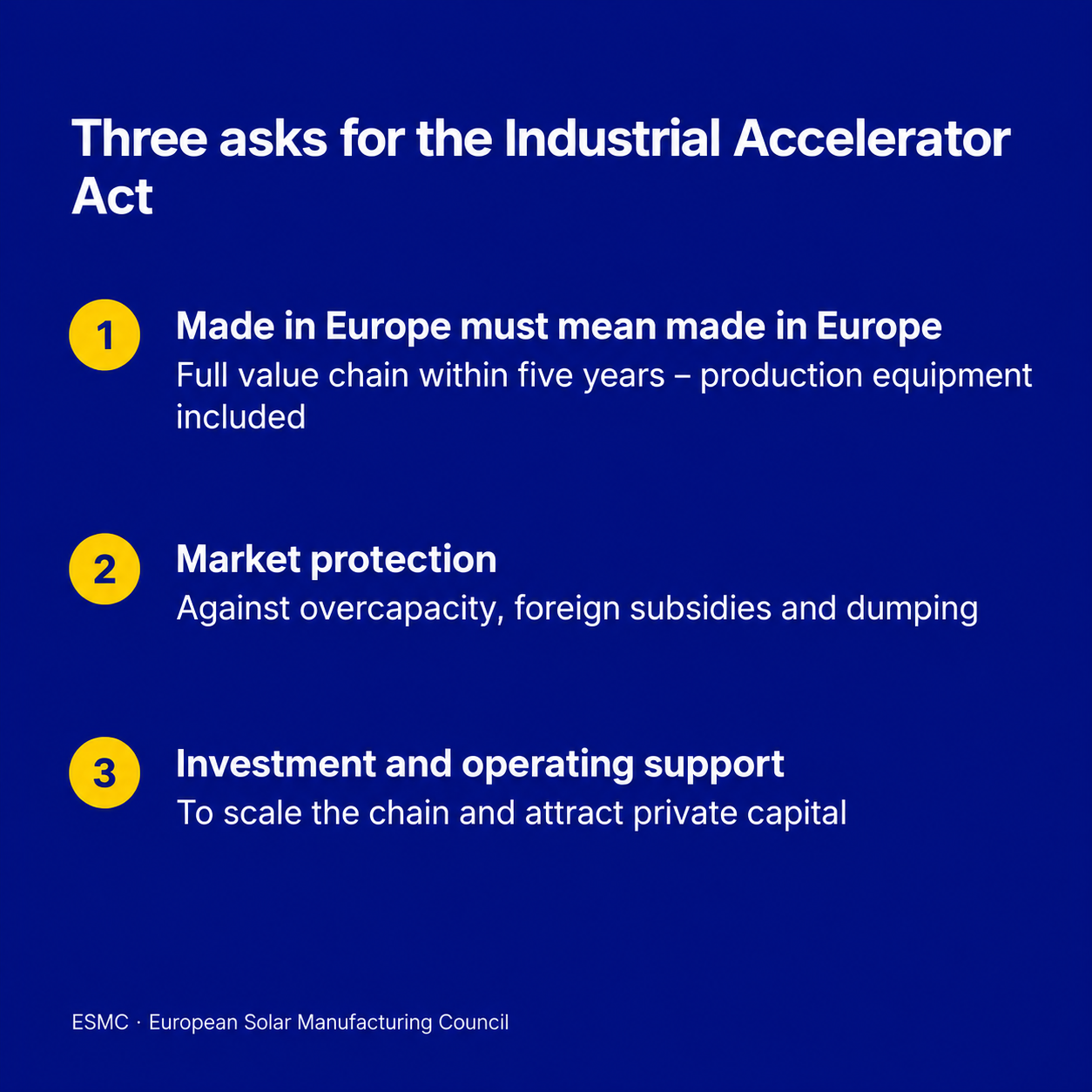 RESiLICON supports ESMC Industrial Accelerator Act initiative